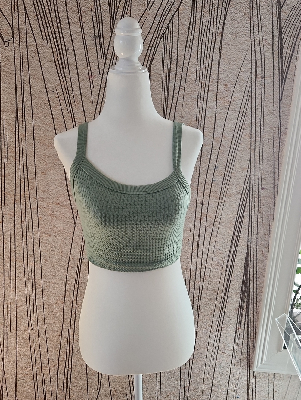 Altar'd State Intimates Waffle Crop Top